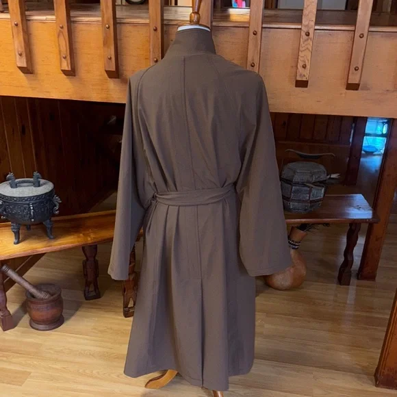 OGL NEW NWT size Medium Brown Belted Trench Coat waterproof - Picture 6 of 8